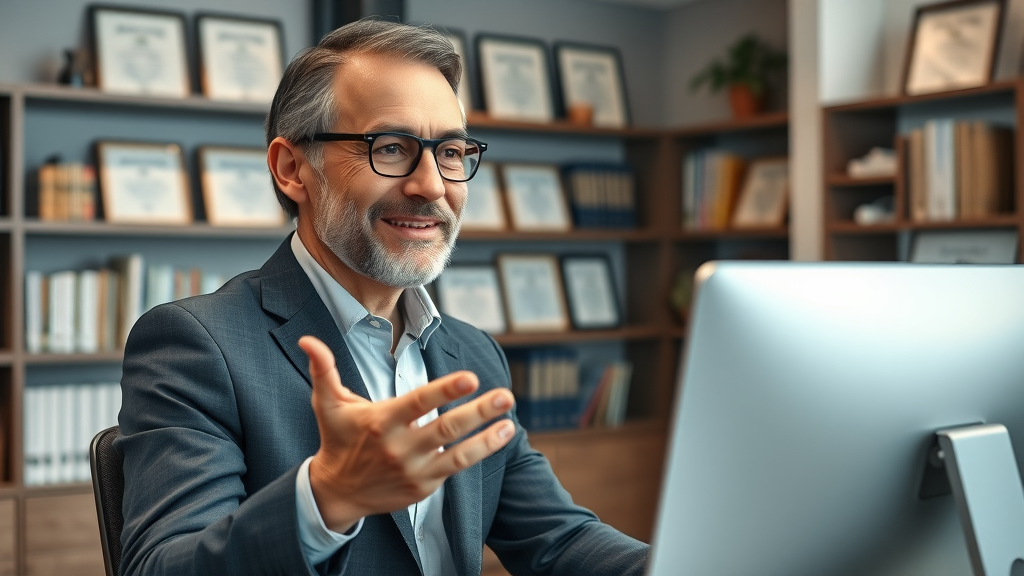 experienced tax advisor consulting high income earner on tax plan optimization in modern office