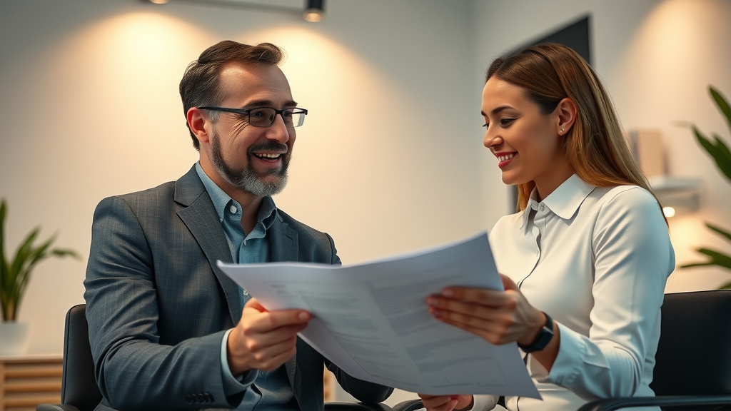 writing a simple business plan, business mentor guiding entrepreneur, business plan basics, consulting office