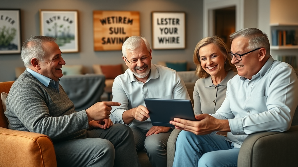 business owners tax planning for retirement savings options with tablet charts