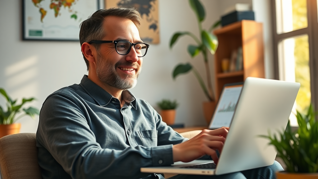 passive income entrepreneur income consultant business owner digital sales dashboard relaxation home office