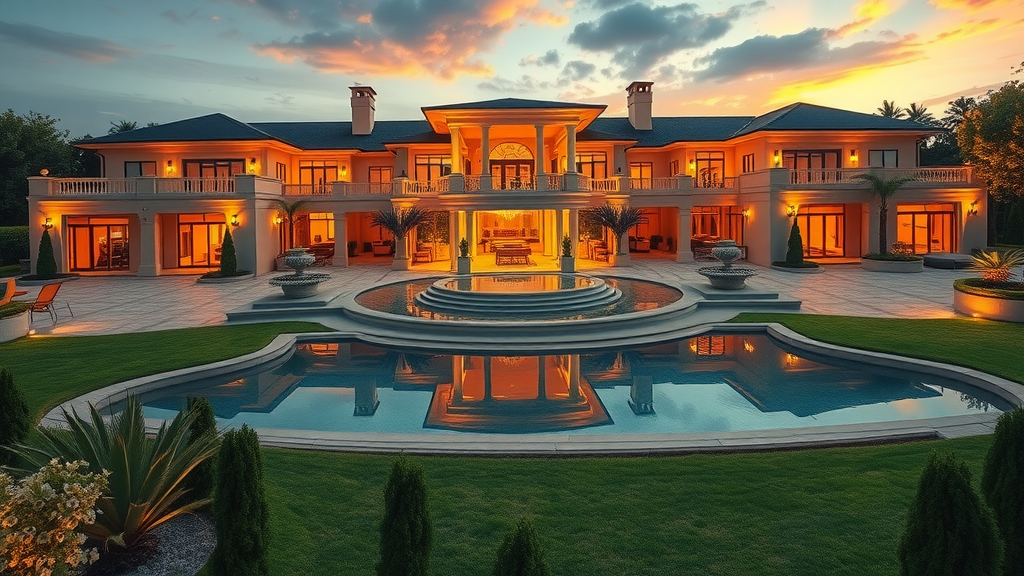 Modern mansion representing high net worth individuals’ real estate investments and wealth