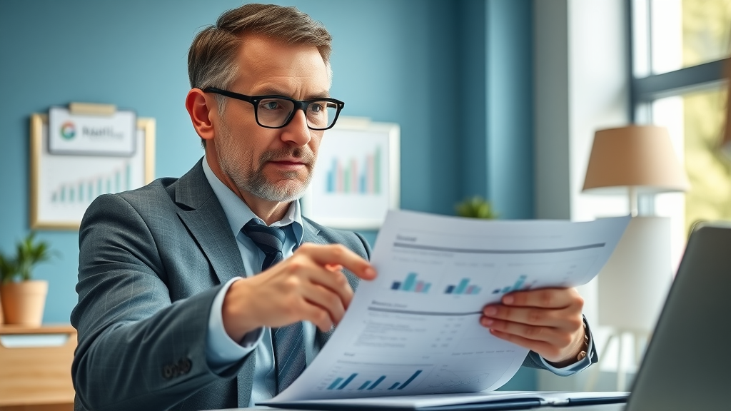 Professional tax advisor reviewing overlooked tax credits with client. Detailed paperwork, office lighting, important tax documents on desk. Maximizing income tax credits.