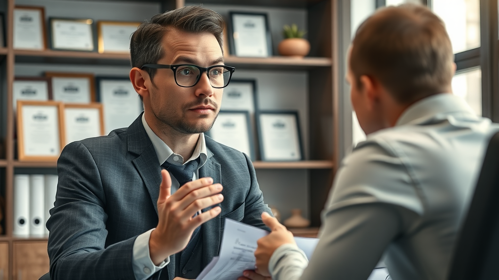 Entrepreneur consulting a tax professional for expert tax saving tips